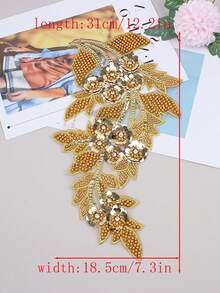 20 miếng/gói, Miếng vá đính đá pha lê thêu 3D bằng máy tính mới, Thích hợp để trang trí quần áo, sửa chữa, phụ kiện váy cưới DIY, đồ thủ công thêu may. - A - Xem 26