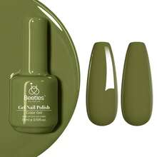Beetles White Gel Nail Polish -1PC 15ml White Spring Colors Gel Polish - Moss Green - View 1