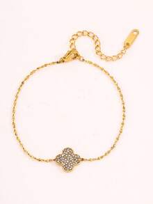 1pc Fashionable Minimalist Stainless Steel Bracelet, Perfect Holiday Gift For Ladies - Style 3 - View 4