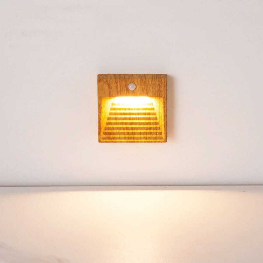 Rechargeable LED Wall Light With Sensor, Magnetic Nightlight, Creative Smart Wall Lamp, Cabinet Light, Wall Decor Lamp, Suitable For Corridor, Kitchen Cabinet, Wardrobe And Room Decoration, Auto On/Off, 600mAh Battery