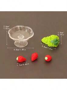 Bộ 5 đĩa trái cây mini 3D chân thực, phù hợp trang trí nhà búp bê, phụ kiện bàn phím, vật dụng mini, bộ đồ ăn mini, trưng bày thực phẩm nghi lễ mini, thực phẩm mini, góc hội chợ sách, trang trí nhà búp bê, phụ kiện búp bê, đồ chơi búp bê mini, mô hình tỉ lệ nhà búp bê đồ chơi mini, phụ kiện cảnh quan vi mô, DIY cảnh nhà mini - Nhiều màu - Xem 9