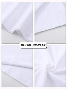2026 Girl's Summer Soft Casual Round Neck Short Sleeve-Shirt,Rock Band Letter Figure Print Graphic Suitable Casual Street Daily Wear.White - Blanco - Ver 5