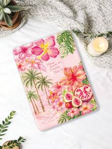 1 件装热带海洋植物图案扁平保护套，兼容 iPad 10.2 英寸（2021/2020 款，第十/九/八代，A16 芯片）、11 英寸（第十一代，2025 款）、Galaxy Tab A8 10.5 英寸（2022 款），平板电脑保护套带笔槽，支持自动休眠/唤醒，是理想的礼品之选。 - 彩色 - 查看 2