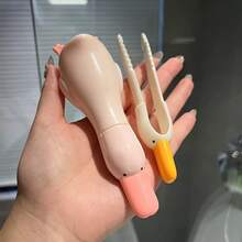 1pc Cartoon Duck Shaped Drain Hair Catcher, Reusable For Cleaning Hair And Debris In Kitchen Sink And Bathroom Drain - Multiple Styles - View 8