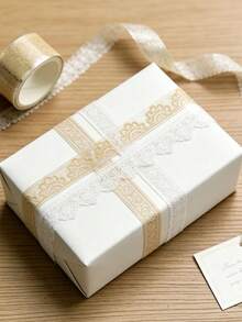 6 Rolls Floral Pattern PET Decorative Tape Set, Transparent Floral Design Decorative Tape, Suitable For DIY Crafts, Scrapbooking, Gift Wrapping - Multicolor - View 3