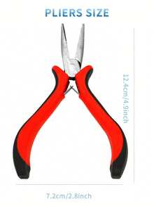 接发套装：包含1把钳子、500个带衬里的微型环、1根针、1个穿线器、1个钩针、1把梳子和5个造型夹。 - 彩色 - 查看 5