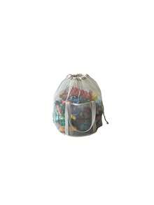 OBOVAY 1pc Mesh Drawstring Tote Bag, Convenient For Storage And Easy To Find Items. Portable And Multipurpose, Takes Up Little Space, Suitable For Storing Children's Accessories, Blocks And Puzzles, Great For Kids Room Use. - Multicolor - View 6