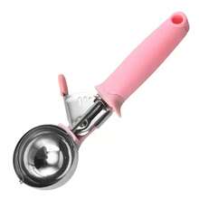 不锈钢冰淇淋勺，冰淇淋勺，冰淇淋球勺，冰淇淋舀勺 - 粉色 - 查看 6