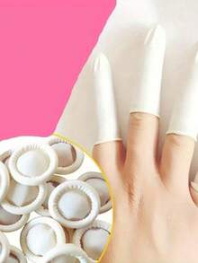 Latex Finger Cots, Disposable White Rubber Finger Covers For Nail Art - Multicolor - View 7