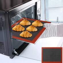 1/2pcs Reusable Silicone Baking Mat, Grill Mat, Oven Mat, Cake Tray Mat, Macarons, Cookies, Baking Tools, Kitchen Accessories, Household Kitchen Supplies - Red - View 10