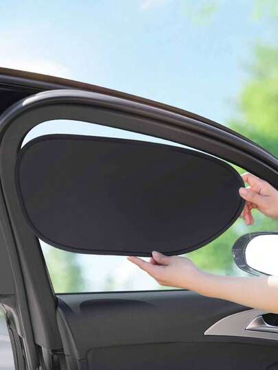 1 pieza Parasol para asiento de conductor de coche en verano, aislamiento térmico y enfriamiento, parasol para asiento de conductor de coche, parasol de película electrostática, parasol sin rastro, parasol que no obstruye la vista del conductor y el pasajero, parasol lateral de ventana de coche en verano, parasol de ventana de coche práctico, parasol de coche esencial en verano.