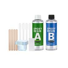【自流平树脂】双组分环氧树脂入门套装，每套8/16液盎司，自流平，无气泡，不泛黄，1:1简易混合比例，适用于艺术、工艺品、珠宝制作、河流桌、DIY项目 - A - 查看 12