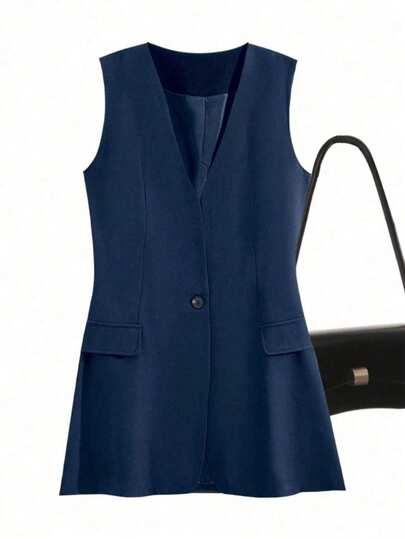 Áo khoác blazer nữ, Áo vest cổ bẻ mùa thu mới, Màu trơn tối giản phong cách thường ngày, Áo vest cổ bẻ màu trơn có lót, Trang phục mùa thu, Trang phục công sở, Áo khoác công sở nữ, Áo vest công sở màu trơn có túi cài nút phía trước, Áo khoác blazer nữ dáng rộng mùa thu, Kiểu cổ bẻ, Áo khoác blazer nữ màu trơn ôm dáng thoải mái dễ phối đồ, Áo kiểu dáng thanh lịch mới mùa xuân