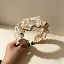1pc Elegant Solid Color Wide Headband, Suitable For Daily Wear, Graduation Party, Date, Birthday Party, Casual Matching, Suitable For Holiday Performance, Amusement Park, Makeup, Face Washing - Multicolor - View 5