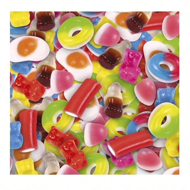 Fini Clear Little Mix, Caramelos de Goma, Ositos Gominola, Coca Cola, Huevos de Chuches, 1 Kg APROX 500U SABOR TOP ORIGINAL  MEZCLA PERFECTA - LITTLE MIX BRILLO 1KG - Ver 1