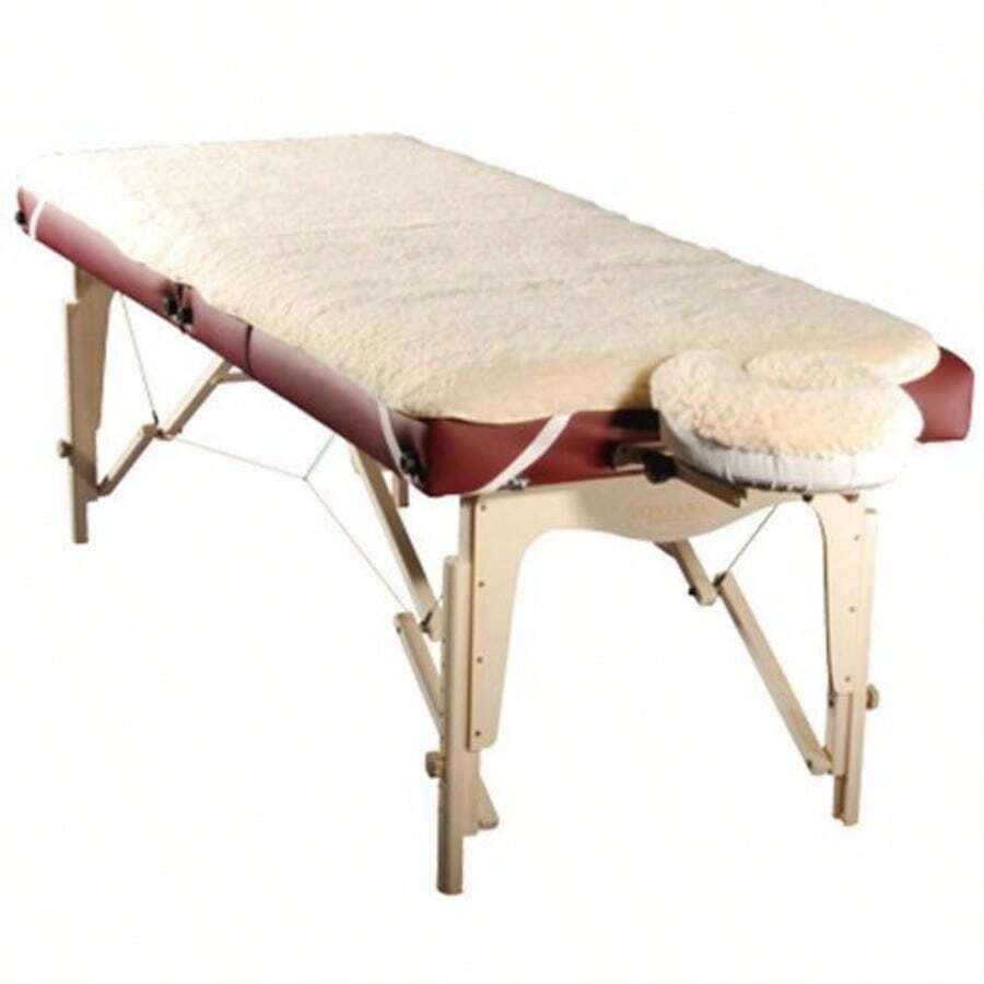Therapist's Choice Massage Table Fleece Pad set 2 PC Set by "Clinical Health Services Inc." - Beis - Ver 1