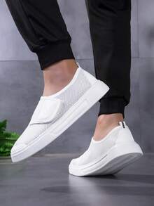 Giày thể thao nam 2026 thoáng khí, kiểu dáng slip-on, nhẹ nhàng, thoải mái, đế mềm, thích hợp cho mùa xuân/hè, size 36-46. - trắng - Xem 7