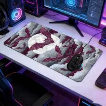 YUFZX 哥特蝙蝠月夜 XXL 加长游戏鼠标垫，大号桌面垫，防滑橡胶底座，锁边缝制，可水洗，适用于游戏、家庭办公环境，是游戏玩家和哥特美学爱好者的理想礼物。 - 查看 11