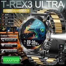 KENPANG 2026 New Outdoor Sports Smart Watch For Men, 1.7inch HD Large Screen, 1000mAh Battery, With LED Flashlight, Bluetooth Call, Voice Assistant, Reminder Function, 100+Sports Modes, GPS Motion Tracking, IPX8 Waterproof Smartwatch, Sleep Monitor, Fitness Tracker Watch Compatible With Android IOS - Multicolor - View 3