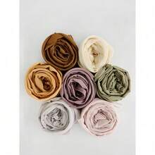 1pc Solid Color Pearl Chiffon Bubble Scarf Women's Headscarf  Women's Scarf Gift Daily Dressing Wearing Gift For Mom - 4 - 查看 7