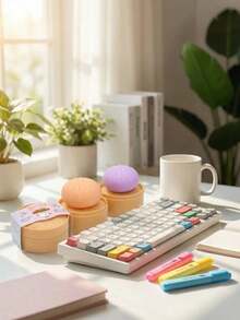 1/2/3个装可捏捏食物减压玩具：彩色迷你面包捏捏球，慢回弹减压小玩意，逼真仿真面包面团球，可拉伸感官桌面玩具，缓解焦虑，办公室放松，家居装饰 | 送给家人和朋友的最佳礼物 - 彩色 - 查看 7