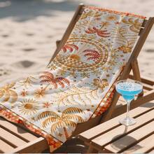 1pc Extra Large Quick Dry Beach Towel - Super Absorbent, Sand-Free, Suitable For Pool, Swimming, Bathing, Travel And Camping - Tropical Rainforest Pattern - A - View 6