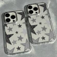 1 chiếc ốp lưng TPU trong suốt chống sốc, họa tiết ngôi sao gradient màu xám, chất lượng cao, phù hợp với các dòng máy Apple 17/17Pro/17Promax/16/16Plus/16Pro/16ProMax/15/15Plus/15ProMax/14/14Plus/14Pro/14ProMax, 13/13Pro/13ProMax, 12/12Pro/12ProMax, 11/11Pro Max - Nhiều màu - Xem 5