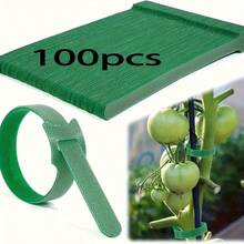 10/100/300pcs Reusable Adjustable Green Garden Nylon Plant Ties, Non-Slip - Ideal For Climbing Plants, Support And Garden Maintenance | And Easy-To-Use Gardening Tool - Multicolor - View 10