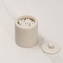 1件树脂浴室配件套装，浴室配件，浴室套装，牙刷架，皂液器，漱口杯，梳妆托盘，皂盒，浴室储物罐，台面收纳架，仿石浴室装饰 - 米色 - 查看 10