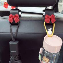 Car Hook Strong And Stable Small Hook Hidden Multifunctional Storage Rear Seat Hook,Back Of Car Accessories, Cute Bow, Rear Seats, Multifunctional Small Hooks - Plastic - View 7