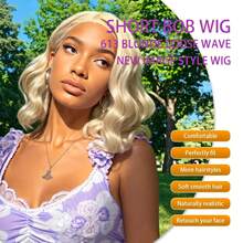 Uveous #613 Honey Blonde Body Wave Bob 13x4 HD Lace Front Human Hair Short Bob Wigs Brazilian Pre Plucked Remy Closure Wigs For Women - S613 - 查看 4