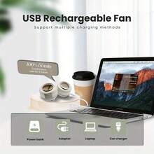 2025 便携式迷你无叶静音风扇 - 3 种颜色可选 - 可夹在衣服上，可夹在腰间，适合户外、花园、旅行、海滩等场合，是毕业季、毕业典礼、毕业礼物、祝贺毕业、毕业派对、户外用品、旅行便携、徒步旅行、露营、夏季必备品等场合的理想之选。 - 多色 - 查看 5