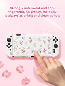适用于 2 (2025) 的花卉图案保护套（1 件），兼容 Switch 2/Switch OLED/Switch NS/Lite，新一代 Switch 第二代游戏配件，送给 Switch 玩家的最佳礼物 - 查看 6