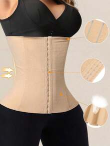 1 Pc Waist Trainer Body Shaper Tummy Slimming Body Shapers Women Corset Women Shapewear Woman Shapewear Women Tummy Control Comfortable Girdle - 杏 - 查看 5