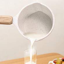 1pc Cast Aluminium Stone Milk Hot Oil Pot Sauce Pan Flat Bottom Milk Pot With Handle Nonstick Baking Pan Stockpot Butter Melting Pot Sturdy And Elegant, Cheese Pan For Oil Milk Chocolate Candy Cookware - View 11