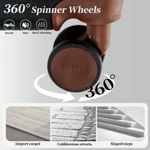 YSTYLE Luggage Sets 5 Piece,Expandable Hardshell Suitcase Set, Travel Suitcases With Durable Spinner Wheels And TSA Lock - Dark Brown - View 4