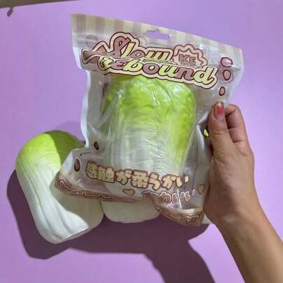 Creative Cabbage Slow Rebound Stress Relief Toy, Soft & Sticky Texture With Milky Scent, Ideal For Stress Relief, Emotion Soothing, Gift For Holidays, Birthdays, And Special Occasions