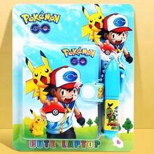 pokemon 2/4/8 piezas Cuaderno de Bolsillo de Monstruos de Bolsillo con Bolígrafo, Bloc de Notas de Espiral, Regalo de Estudiante, Adecuado para Vacaciones, Fiestas, Regalos Pequeños (Bolígrafo y Cuaderno son una Combinación Aleatoria) - Multicolor - Ver 6