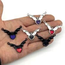 5pcs Gothic Style Necklace, Earrings, Pendant Jewelry Set, Punk Style Gift For Men & Women - Diamond-shaped Cross - View 3