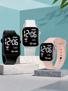 6 pièces Ensemble de montres, Nouveau style 2026, Populaire pour femmes, Montre ornée de diamants en forme de cœur, Disponible en plusieurs couleurs. Parfait pour offrir ou pour un usage personnel, Convient pour un port quotidien et pour les occasions spéciales. - Multicolore - Voir 3