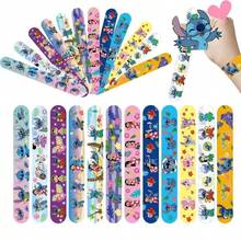 Disney 6/12/24pcs/Set Blue Cartoon Stitch Themed Elastic Bracelets, Cute Stitch Pattern, Suitable As Birthday Gift, Party Favor, And Classroom Reward - Multicolor - View 1