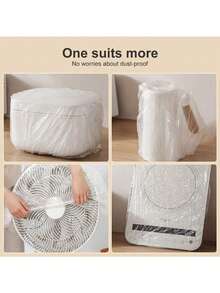 10/50/100pcs Disposable Elastic Cling Film Covers, Kitchen Appliance, Bowl, Plate Dust Cover, Food Storage Wrap - Multicolor - View 4