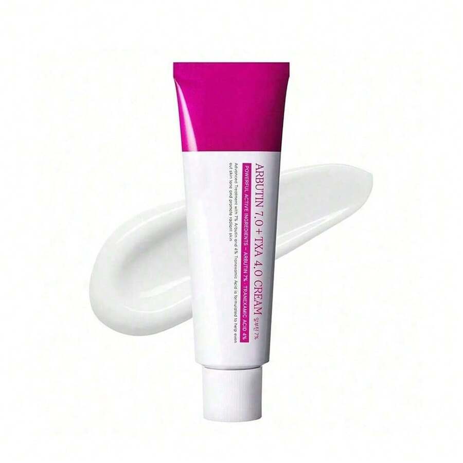 Arbutin 7% + Tranexamic Acid 4% Cream, 70,000ppm Arbutin, 40,000ppm TXA, Niacinamide, Glutathione, Dark Spots, Freckle, Blemishes, Pigmentation, Korean Skin Care, 50ml, 1.69 Fl.Oz.