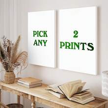2 piezas Decoración de pared de galería personalizada, decoración de habitación, póster personalizado, arte de pared personalizado, foto personalizada, artículos personalizables, marco opcional - Multicolor - Ver 6