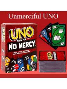 Bộ 3 trò chơi Mattel Ruthless UNO, UNO và Flip Card Game, phù hợp cho bé trai, bé gái và thanh thiếu niên, là món đồ sưu tầm trò chơi giải trí phổ biến trong các bữa tiệc. Món quà sinh nhật tuyệt vời nhất dành cho những người yêu thích trò chơi. - Nhiều màu - Xem 8