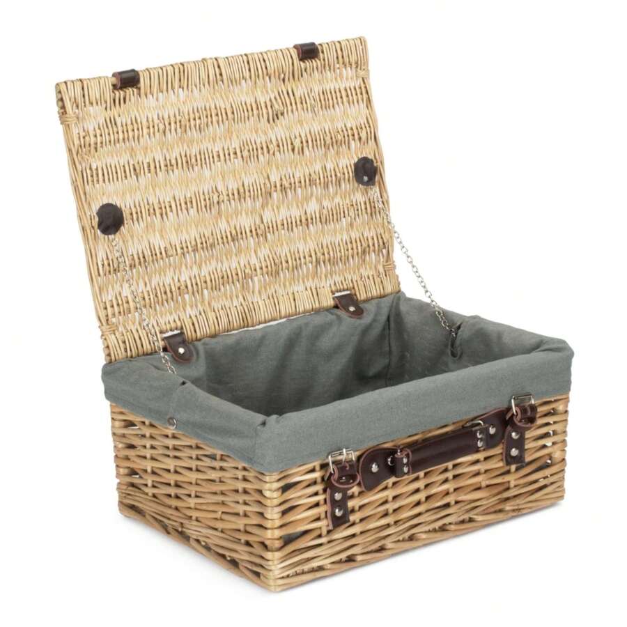Red Hamper Cesta de picnic de mimbre color crema de 40 cm - Gris - Ver 1