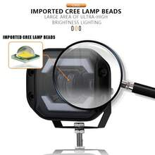 Đèn pha LED gắn phẳng 5 inch H4 cho xe địa hình 4x4, ATV, Niva, Lada, JK, TJ, ô tô, 12V 24V. - A - Xem 4