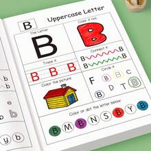48-Page Children's ABC Letter Tracing Workbook | A-Z Letter Practice, Suitable For Preschool And Kindergarten | Fun Early Writing Workbook, Includes Practice Pages, Practice Book, Magic Word Practice, Great Gift Idea, Practical And Durable English Writing Workbook, Perfect For Back To School Season. - Multicolor - View 3