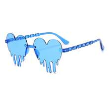 Heart-Shaped Unique , Fashionable And , Popular  For Men And Women, High Aesthetic Value For Parties And Gatherings - Wine-red Frame With Red Trim - View 6