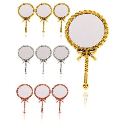 1/2/5/10/20个复古手持镜 | 双色可选 | 优雅欧式婚礼回礼 | 贴心母亲节礼物 | 便携式伸缩化妆镜